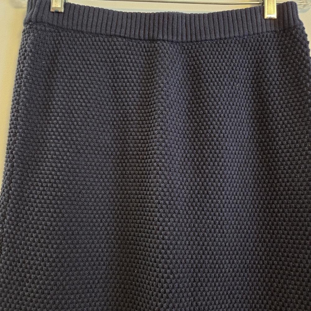 FREE PEOPLE BEACH Hailee Sweater Knit Maxi Skirt Navy Medium - Picture 3 of 7